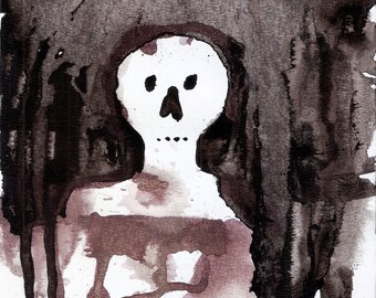 Ghost- Original ink drawing\illustration