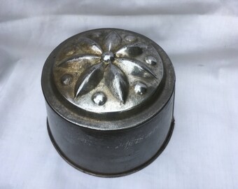 Vintage French Metal Brioche - Cake Tin, French Cuisine .