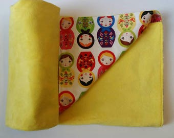 Nesting dolls (matryoshka) baby blanket