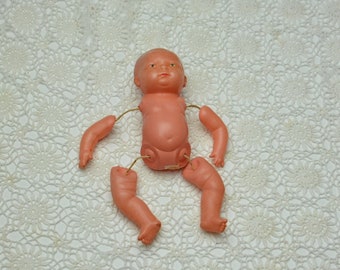 Vintage Japan Celluloid Baby Doll Ca 1940 6 1/2" Old Collectible Doll