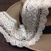 Ivory cotton lace/Scalloped Edge Cotton Trim /3 Inch Crochet Lace/Cotton lace/Wide Lace/Washable Lace/Wedding supplies/Bridal Lace -L28