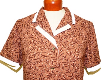1950s Blouse Sz 10 Vintage Retro