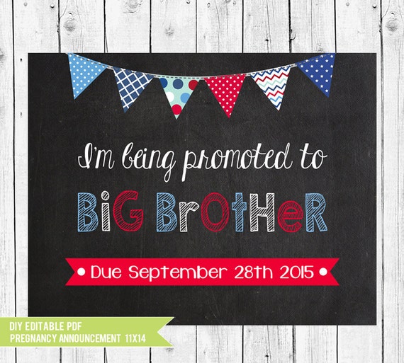 Big Brother Announcement I'm Being Promoted to Big