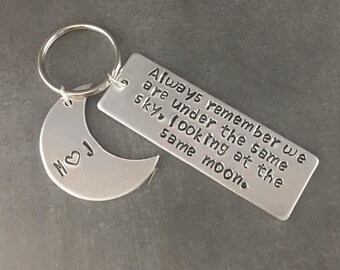 Long distance relationship keychain - ldr keychain - Valentines Day gift for Him - Valentines Day - LDR - LDR gift for him - Gifts for LDR