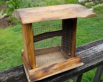 Rustic Pine Bird Feeder