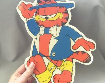 Garfield Wall Art // Vintage Garfield Art // Vintage Wall Art // Garfield Illustration // Jim Davis // Garfield Decor (B11)