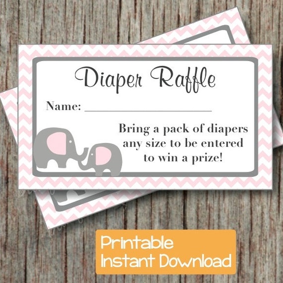 baby shower diaper raffle ticket printable baby shower party