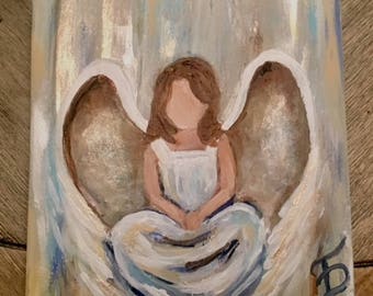 Brunette Sitting Angel