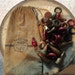 Vintage Wood CARROMS RINGS Game Pieces Cloth BAG pool -toy set