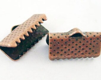 100 tips claw 13 mm copper red iron for ribbons and liberty