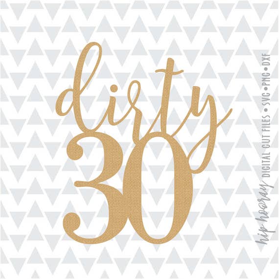 Thirty Cake Topper Svg Thirty Cake Topper Svg