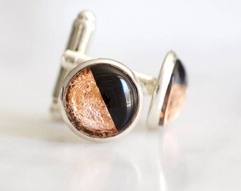 Half Half Copper Cufflinks #Makeforgood
