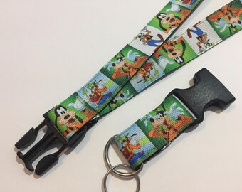 Inspired by Goofy Keychain Lanyard with Removable Key Chain End
