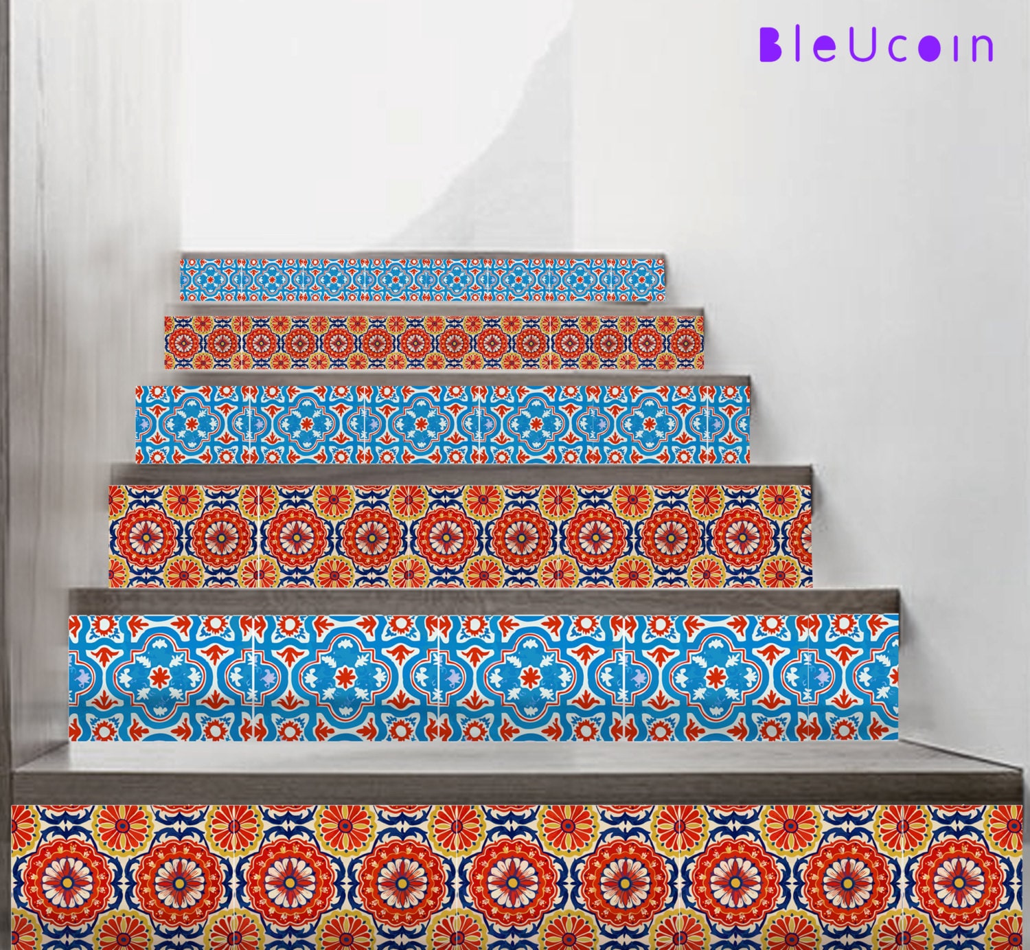 Mexican Stair Riser Vinyl Strips Removable Sticker Peel &