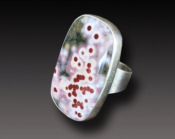 Ocean Jasper Ring Sterling Silver handmade Ring
