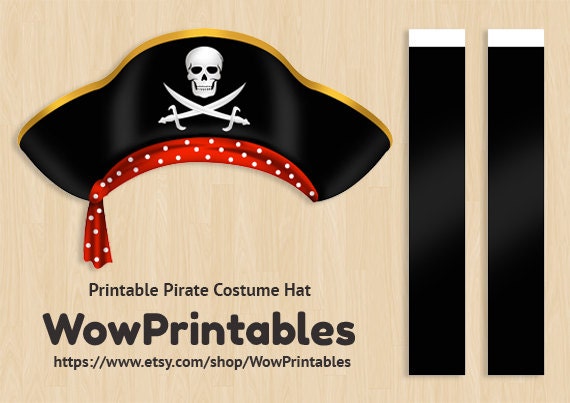 Dashing image within printable pirate hats Dramatic image in printable pirate hats
