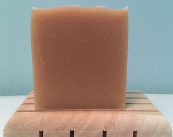 Land of Milk and Honey Soap (Unscented Goat Milk Soap, Made With Honey, Old Fashioned Goat Milk Soap, Dye Free Soap, Plain Goat Milk Soap))