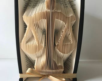 Scales of Justice Book Fold, Law Gift, Personalized, For Lawyer, Graduation Party Decor, Custom Order, Bar Exam, Table Centerpiece, Origami