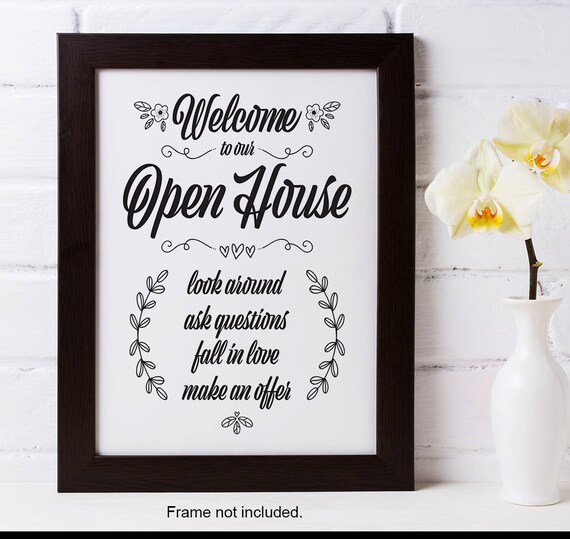 open house sign open house welcome welcome sign realtor create a real estate flyer