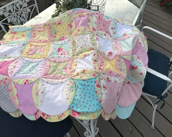 Hand-stitched Quilt for Little Girls