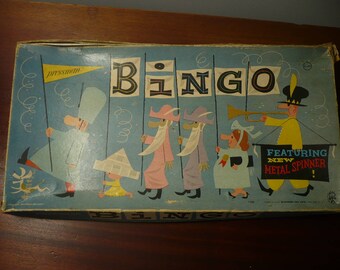 Vintage Bingo Pressman Metal Spinner
