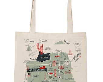 San Francisco Map Everyday Tote