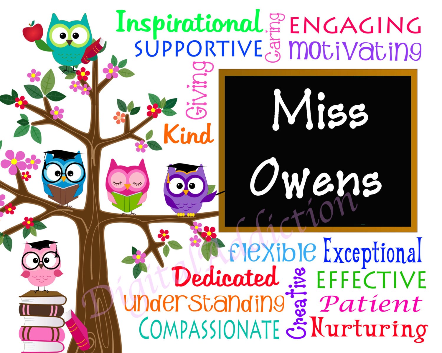 teacher appreciation personalized digital download school