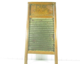 Vintage Washboard, Wood and Metal Washboard, Dubl Handi Washboard, Farmhouse Decor, rustic modern, wall decor, laundry room, wall hanging,