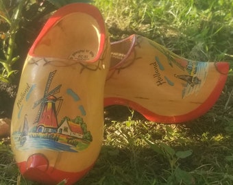 Vintage Children's Dutch Clogs Made in Holland Size 13cm 19/20