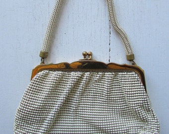 Whiting and Davis 1950's mesh handbag