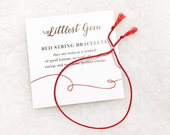 Red String Bracelet - Best Friend Gift - Couples Bracelet - Red string of Fate