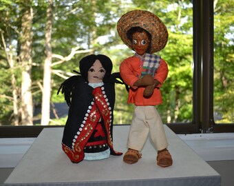Vintage Mexican Folk Dolls