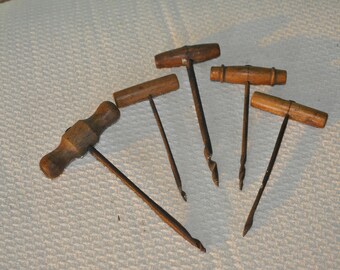 Five Vintage Small Hand Drills