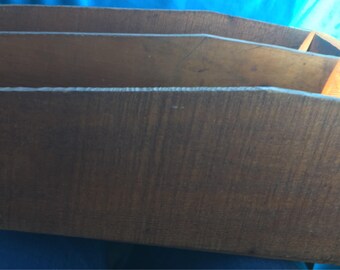 Vintage Wooden Divided Store Display Box