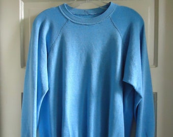 Vintage 70s Distressed Tri Blend Crew Sweatshirt sz S/M