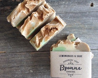 Lemongrass & Sage Exfoliating Soap