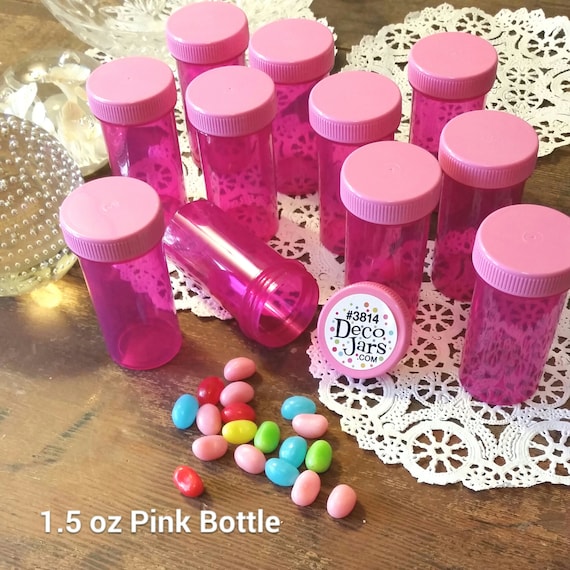 20 Pretty Pink Pill Bottles Perfect for Princess or