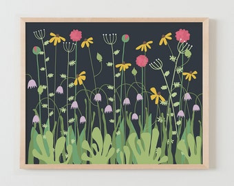 Fine Art Print. Flowers at Night. November 5, 2015.