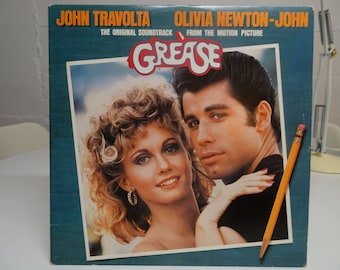 Grease Motion Picture Soundtrack, 2 Vinyl LP, 1978 RSO Records RS -2-4002, Mint - Free Shipping