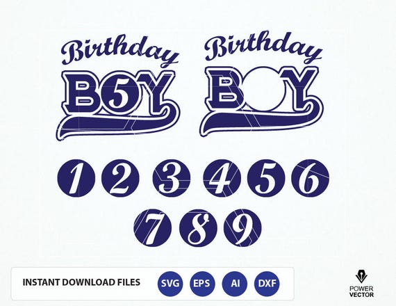 Birthday Boy Design Template. Baseball Birthday Boy Svg dxf