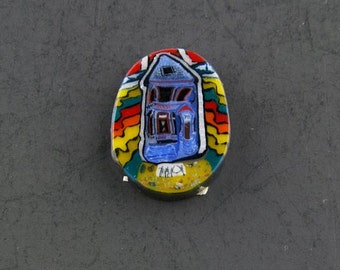 710 Glass Murrine Boro Murrina Cabochon - 139L