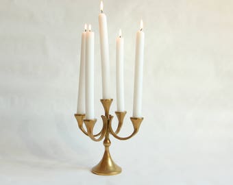 Vintage, Brass Candelabra, Candle Holder