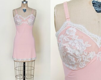 Vintage 1960s Pink Full Slip