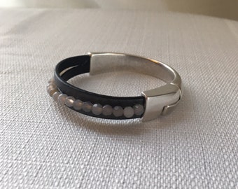 Leather Beaded Wrap Bracelet