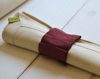 Linen napkin, pure flax, linen, napkin holder, napkin, serviettering
