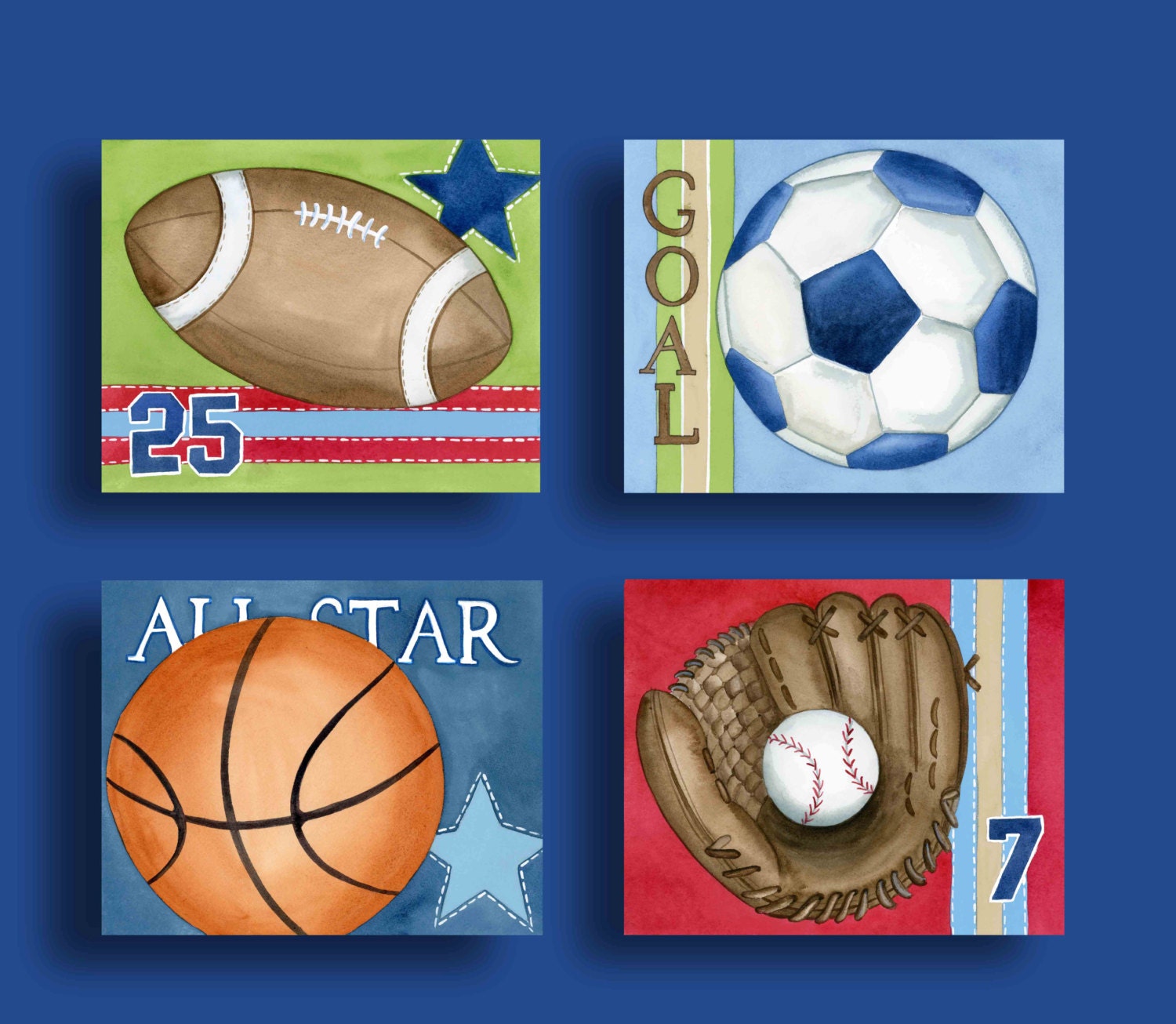 sports art prints boys sports decor boy sports prints