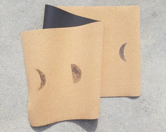 Cork Yoga Mat- Moon Phase Design