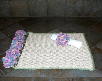 Crochet Pattern-Basket Weave Placemats