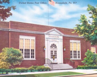 Honesdale, Pennsylvania, Post Office - Vintage Postcard - Postcard - Unused (AAA)