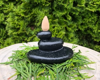 Cairn Backflow Incense Burner || Meditation || Incense Holder Ceramic || Unique Incense Burner || Cone Incense Holder || Altar Decor ||